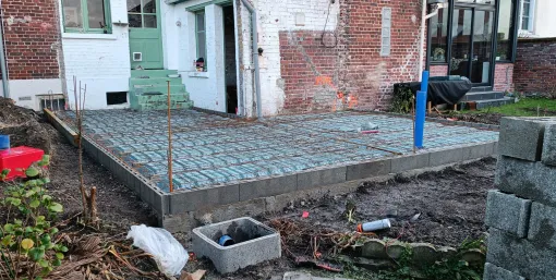 Réalisation d'un plancher béton pour vide sanitaire à Compiègne, Compiègne, LCDT La Coopérative des Travaux