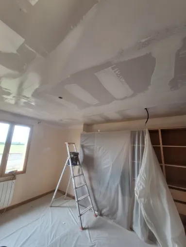 Réfection du faux plafond en BA13 sur rail mécanique à Compiègne, Compiègne, LCDT La Coopérative des Travaux