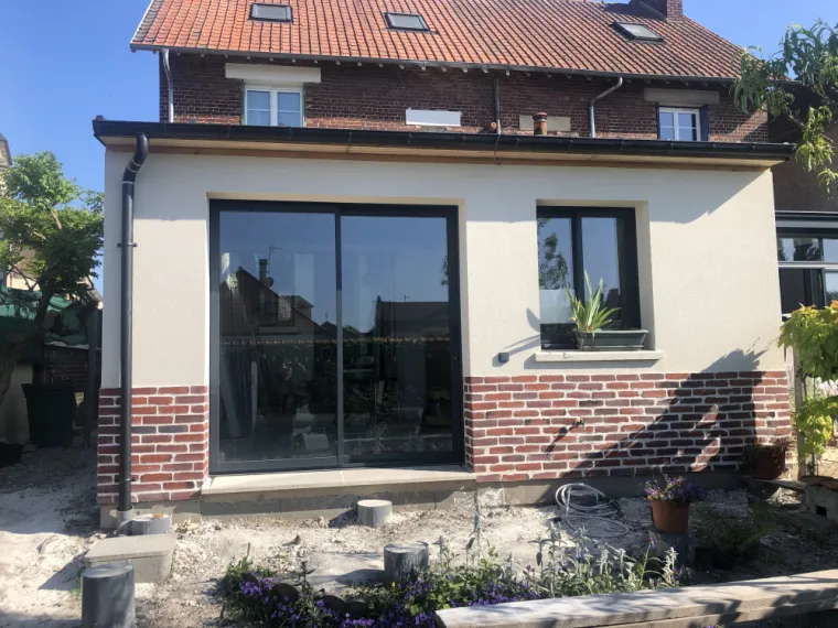 Agrandissement d'un pavillon à Compiègne