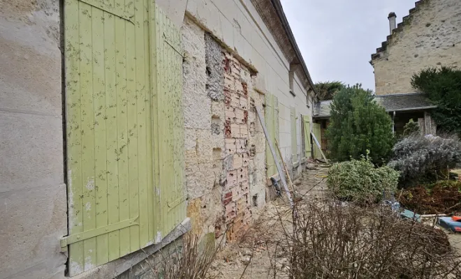 Réfection de la façade d'une longère à Chelles, Compiègne, LCDT La Coopérative des Travaux