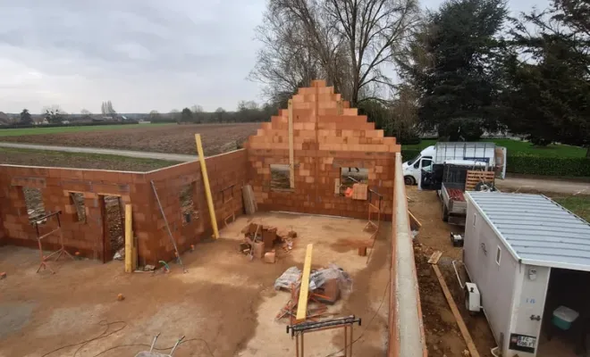 Réception du pavillon construit intégralement par la coopérative des travaux à Abbeville-Saint-Lucien, Compiègne, LCDT La Coopérative des Travaux