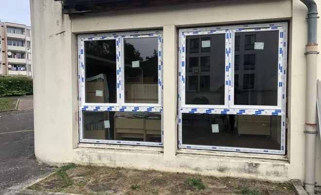 Remplacement des menuiseries extérieures et isolation thermique extérieure sur l'école maternelle Fiolet à Soissons, Compiègne, LCDT La Coopérative des Travaux