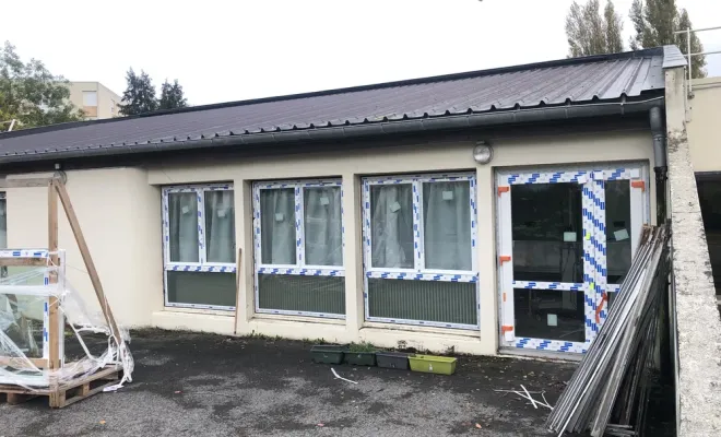 Remplacement des menuiseries extérieures et isolation thermique extérieure sur l'école maternelle Fiolet à Soissons, Compiègne, LCDT La Coopérative des Travaux