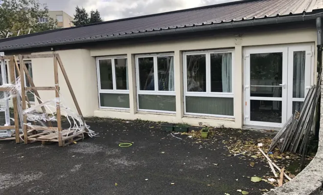 Remplacement des menuiseries extérieures et isolation thermique extérieure sur l'école maternelle Fiolet à Soissons, Compiègne, LCDT La Coopérative des Travaux